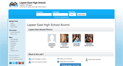 Desktop Screenshot of lapeereasthighschool.org