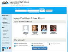 Tablet Screenshot of lapeereasthighschool.org